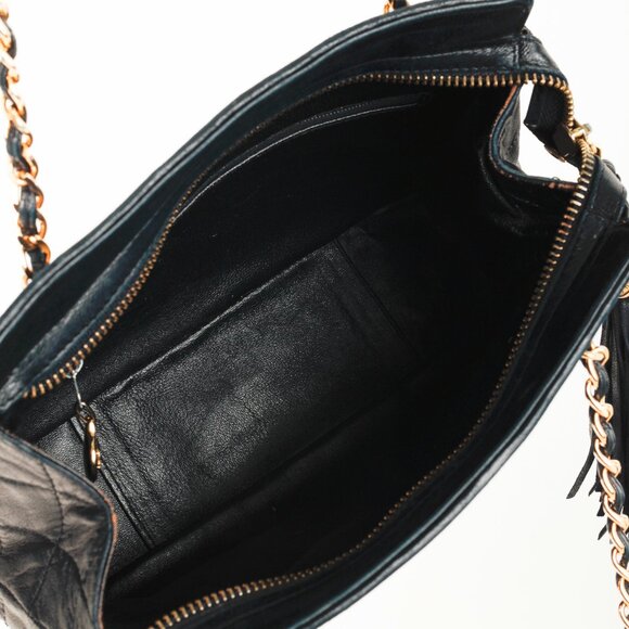 Chanel Vintage Quilted Leather Fringe-Tassel Shoulder Bag - Picture 10 of 11